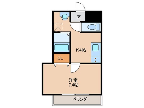 ヴィラナリー放出の物件間取画像